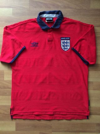 England National Team 1999 2000 Rare Umbro Away Football Shirt Jersey Magila
