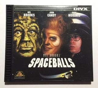 Spaceballs Divx Movie Disc Mel Brooks John Candy Rick Rare Format Vtg 1998