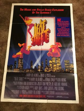 Beat Street Ff Rare 1984 1 - Sheet Movie Poster 27 X 41 Rare Art