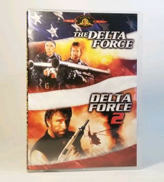 The Delta Force 1 & 2 (dvd 2006 2 - Disc Combo) Vgc Chuck Norris,  Rare