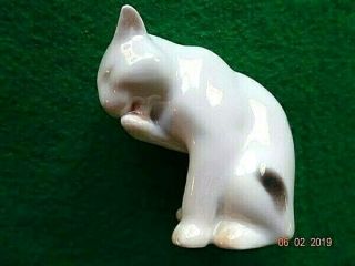Rare Old B&G Danmark Small Porcelain Cat Figurine 2143 Bing & Grondahl Denmark 5