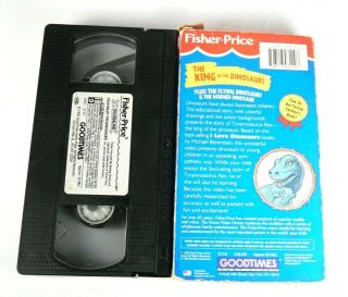 Fisher Price The Biggest Dinosaurs VHS Tape RARE HTF EDUCATIONAL FUN Cartoon 2