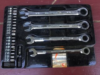Ratcheting Combination Wrench Set And More Geartech Rare L@@k