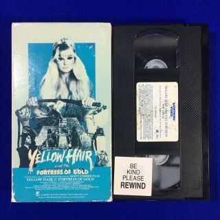 Yellow Hair And The Fortress Of Gold Vhs Lightning Video 80’s Htf Rare Action