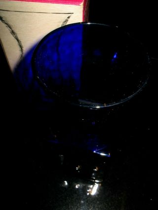 RARE DARTINGTON FT58 GLASS VASE FRANK THROWER GREEK KEY BRISTOL BLUE 4