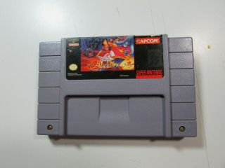 Rare Aladdin Nintendo Snes Video Game Cartridge Great