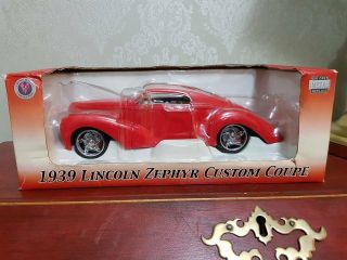Snap On 1939 Lincoln Zephyr Custom Coupe Very Rare Collector Diecast Model Car