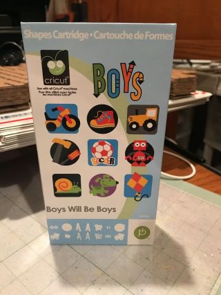 Cricut Cartridge Boys Will Be Boys / Rare/ Hard To Find (not Linked)
