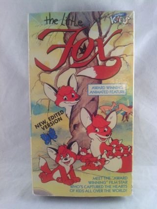 The Little Fox Rare Vhs Not On Dvd 1987 Kids Cartoon Edited Version 65 Min.
