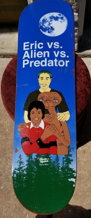 Eric Koston Alien Vs Predator Michael Jackson E.  T.  Rare Skate Mental Skateboard