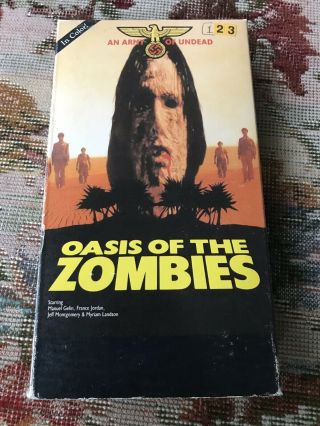 Oasis Of The Zombies Vhs Horror Rare