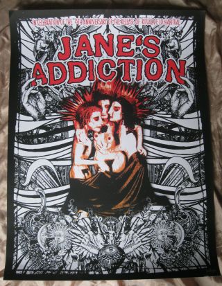 Janes Addiction Rare 2016 Ritual 25 Anniversary Show Tour Poster Numbered Ex Oop