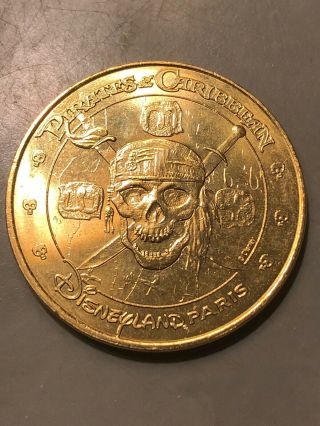 Disney Coin Paris Rare Gold Disneyland Pirates Of The Caribbean Rare 2018