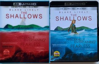 The Shallows 4k Ultra Hd Blu Ray 2 Disc Set,  Very Rare Lenticular Slipcover Oop