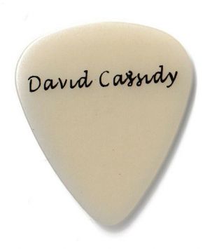 David Cassidy Tour Guitar Pick On Stage Mid 2000 