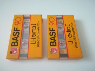 2 Basf Lh Extra I 90 Sm Blank Cassette Tapes Rare