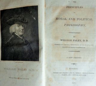 Rare Antique Book 1817 Philosophy In Full Leather Binding