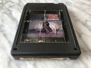Ozzy Osbourne Blizzard Of Ozz 8 Track Tape 1981 Jet Jza 36812 Black Sabbath Rare