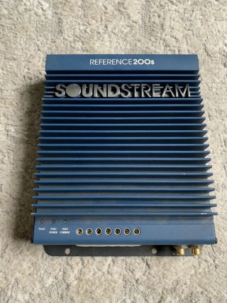 Old School Soundstream Reference 200s 2 Channel Amplifier,  Rare,  Usa,  Vintage