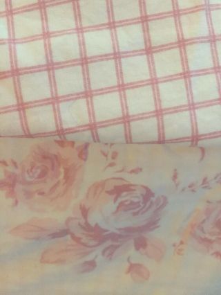 Pottery Barn Kids Duvet Twin French Rose Pink & White 100 Cotton Retired Rare 2