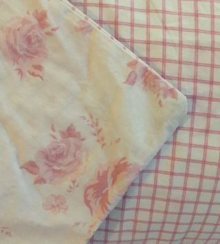 Pottery Barn Kids Duvet Twin French Rose Pink & White 100 Cotton Retired Rare 4