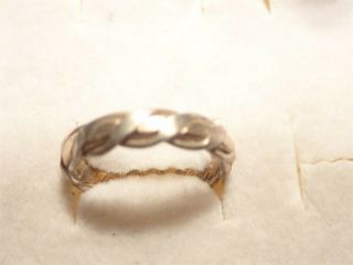 Artisan Ultra Rare 14k Gold 925 Sterling Silver Ring