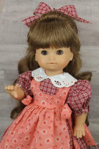 Vintage Edmund Knoch German Engel - Puppen Girl Doll 15 " Brown Hair & Eyes Rare