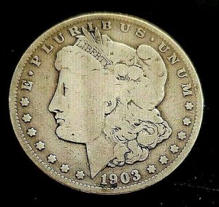 1903 S Morgan Silver Dollar " Key Date Coin ".  900 Silver Rare - Only 1.  2m Struck