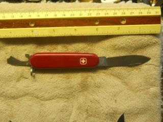 Wenger Picnic Swiss Army Knife In Red - Rare Model