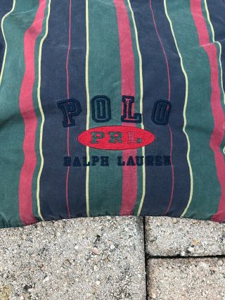 RARE Vintage Polo Ralph Lauren Down Duvet Comforter Duvet Made in USA Striped 5