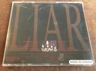 Vintage The Jesus Lizard LIAR CD CANADIAN IMPORT 1992 RARE No Barcode 2