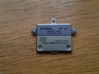 Rare Memory Module Rp - 33 (32kb) For Casio Calculators Pb 2000 Fx 880p 850p 860p