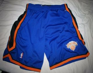 Adidas Nba Game Authentic York Knicks Basketball Shorts Sz Xl Nyc Nyk Rare