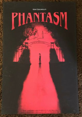 Rare Limited Edition Phantasm Poster Signed By Don Coscarelli Number 11/30