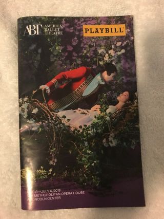 American Ballet Theatre Playbill For Jane Eyre Rare Playbill