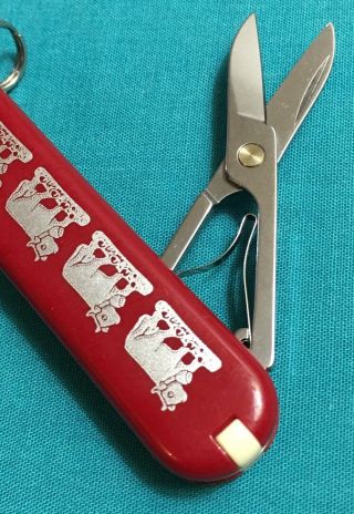 RARE Victorinox Swiss Army Pocket Knife - Red Classic SD Cow Design - Multi Tool 5