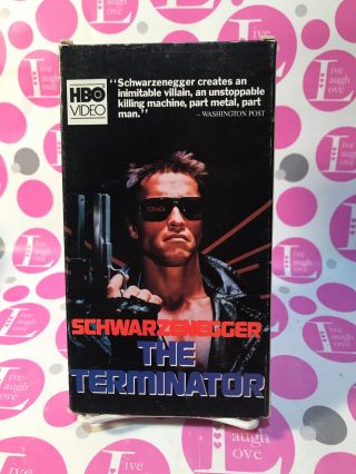 The Terminator On Vhs Rare Early Hbo Video Release 1984 Schwarzenegger