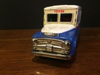 Rare Vintage 1950s Japan SSS Shioji Postal Savings Truck Bank Friction Toy 3