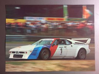 1980 Mario Andretti Bmw M1 Race Car Print,  Picture,  Poster Rare Awesome L@@k