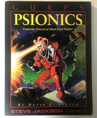 Gurps: Psionics,  Steve Jackson Games By David L.  Pulver Rare,  Htf ✨