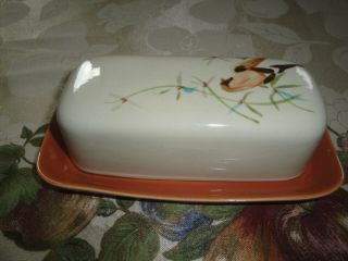Red Wing Dinnerware Spring Song Butter Dish Rare 2