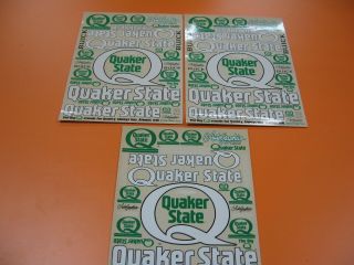 Autographics 613 Quaker State Decals For Nascar Scheme Ricky Rudd.  Rare