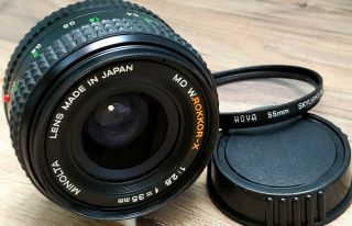 Minolta Md W.  Rokkor - X 35mm F2.  8 Lens For Mirrorless Cameras Japan Rare