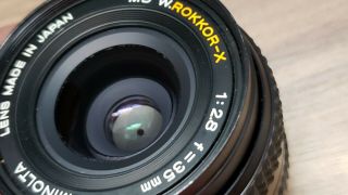 MINOLTA MD W.  ROKKOR - X 35mm f2.  8 LENS for mirrorless cameras JAPAN rare 7
