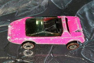 Rare Vintage 1969 Hot Wheels Redline Hot Pink Sand Witch