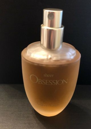 Sheer Obsession Edp Perfume Spray 1.  7 Oz.  By Calvin Klein Rare 99 Full Htf