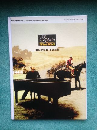 Elton John The Captain And The Kid Songbook Very Rare Hardcover Edition