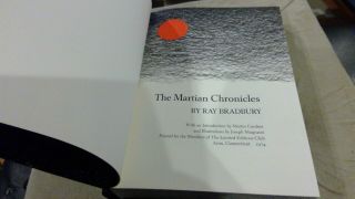 THE MARTIAN CHRONICLES Ray Bradbury LIMITED EDITIONS CLUB RARE 5
