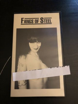 Rare Charles Gatewood Fangs Of Steel Vhs Sleaze Tattoo Piercing Horror Cult
