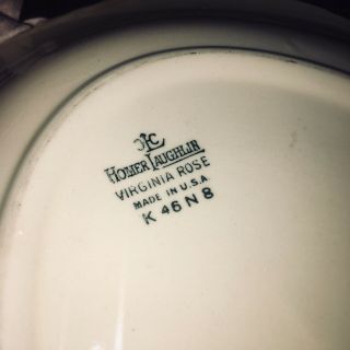 Vintage Homer Laughlin Virginia Rose Rare Oval Serving Plate Platter K46N8 USA 5
